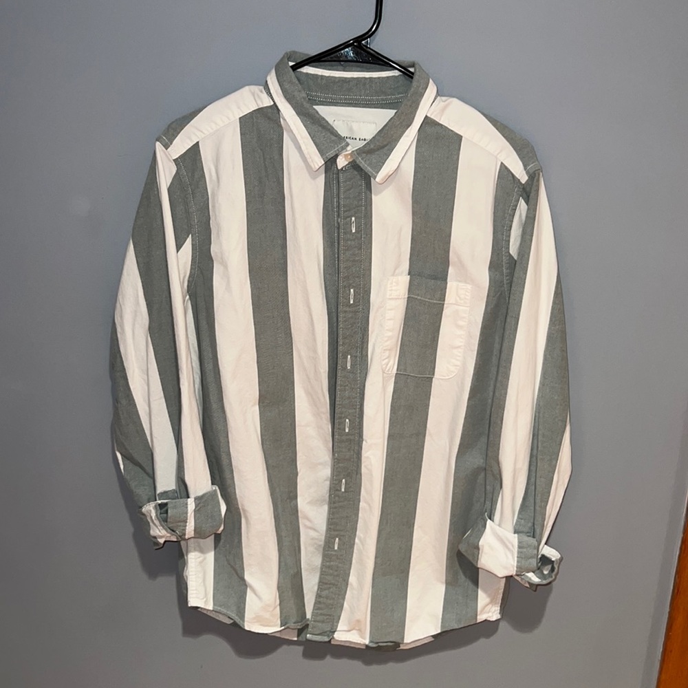 American Eagle Men’s Button Down Canvas Shirt